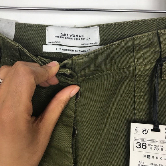 NWT | Zara | The Worker Straight Pant - Picture 6 of 8